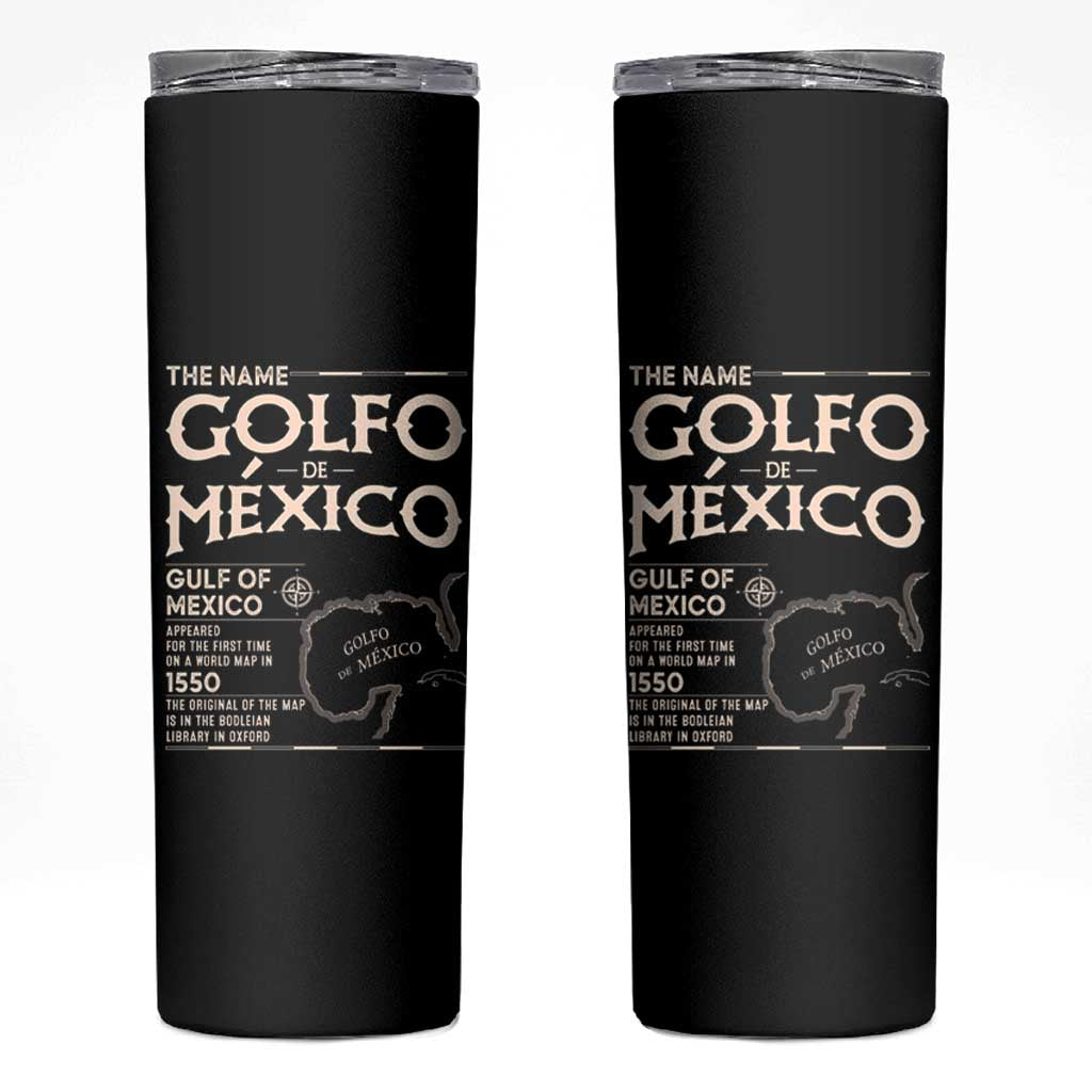 Gulf Of Mexico Skinny Tumbler 1672 Historic Map Coast Mexico Lover