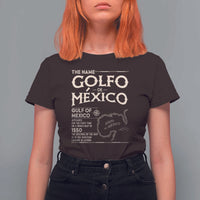Gulf Of Mexico T Shirt For Women 1672 Historic Map Coast Mexico Lover