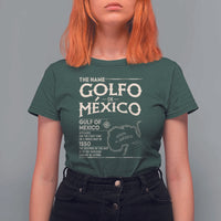 Gulf Of Mexico T Shirt For Women 1672 Historic Map Coast Mexico Lover