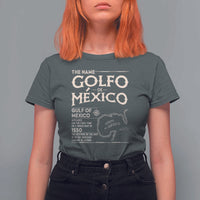 Gulf Of Mexico T Shirt For Women 1672 Historic Map Coast Mexico Lover