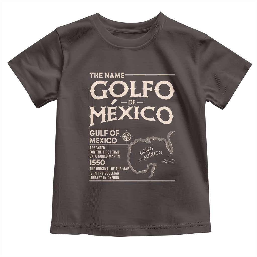Gulf Of Mexico Toddler T Shirt 1672 Historic Map Coast Mexico Lover