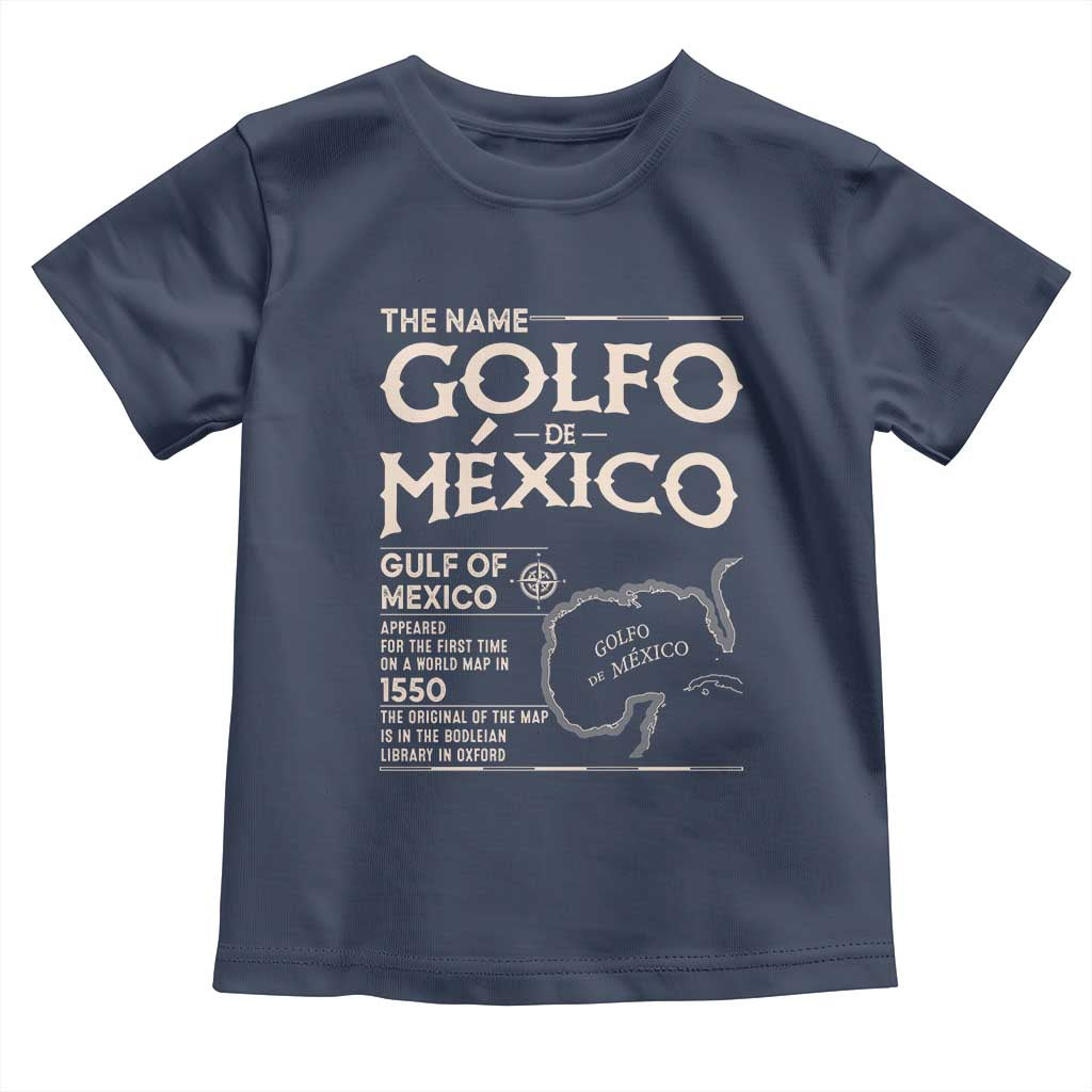 Gulf Of Mexico Toddler T Shirt 1672 Historic Map Coast Mexico Lover