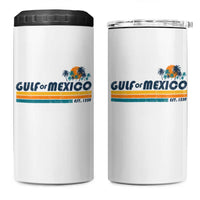 Gulf Of Mexico 4 in 1 Can Cooler Tumbler Texas Alabama Mississippi Florida Beach Gulf Coast Mexico Lover