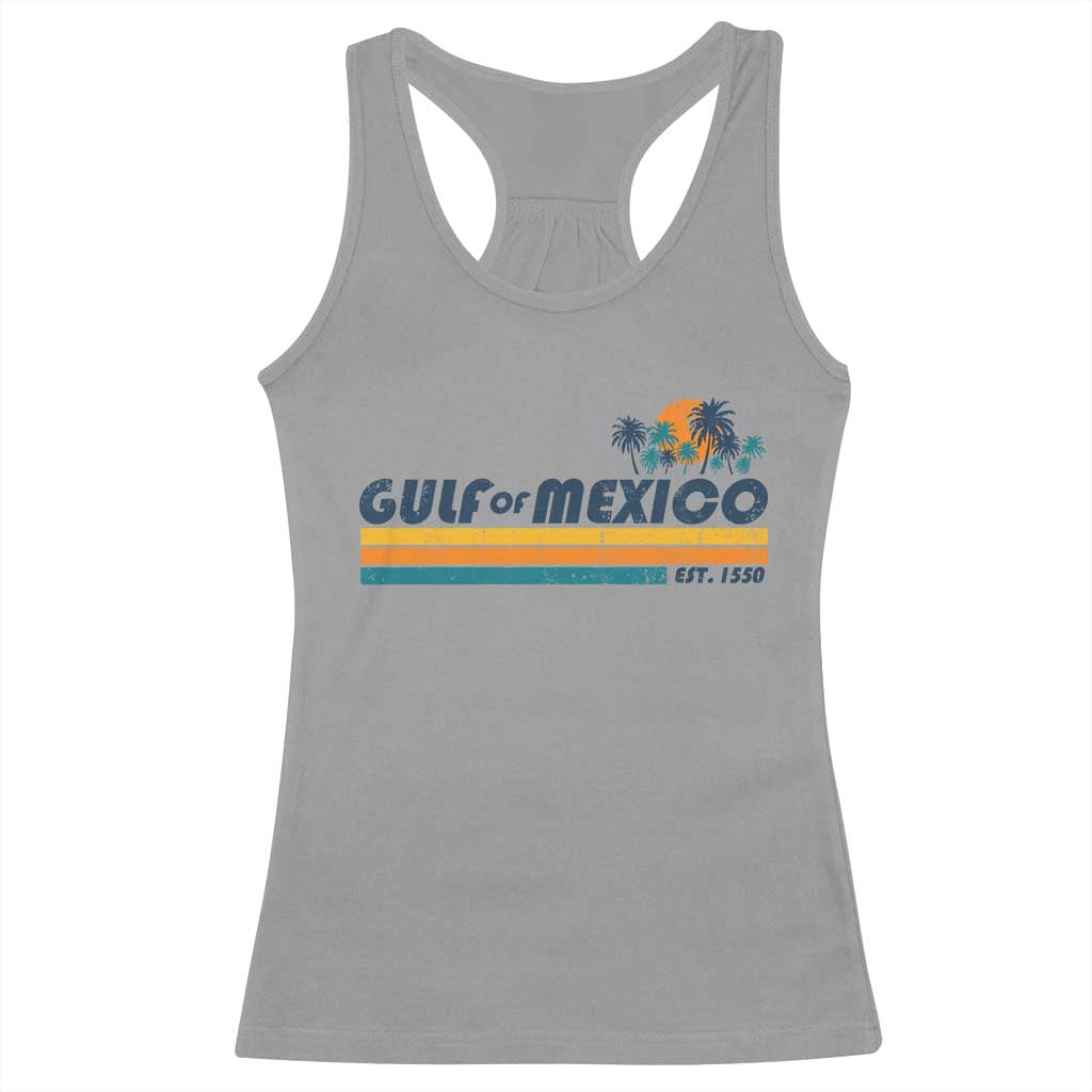 Gulf Of Mexico Racerback Tank Top Texas Alabama Mississippi Florida Beach Gulf Coast Mexico Lover