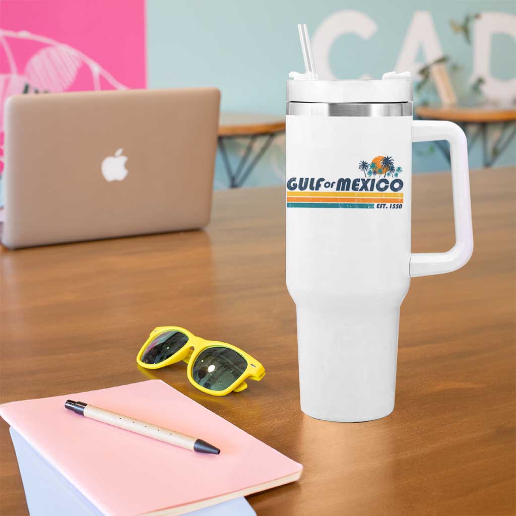 Gulf Of Mexico Tumbler With Handle Texas Alabama Mississippi Florida Beach Gulf Coast Mexico Lover