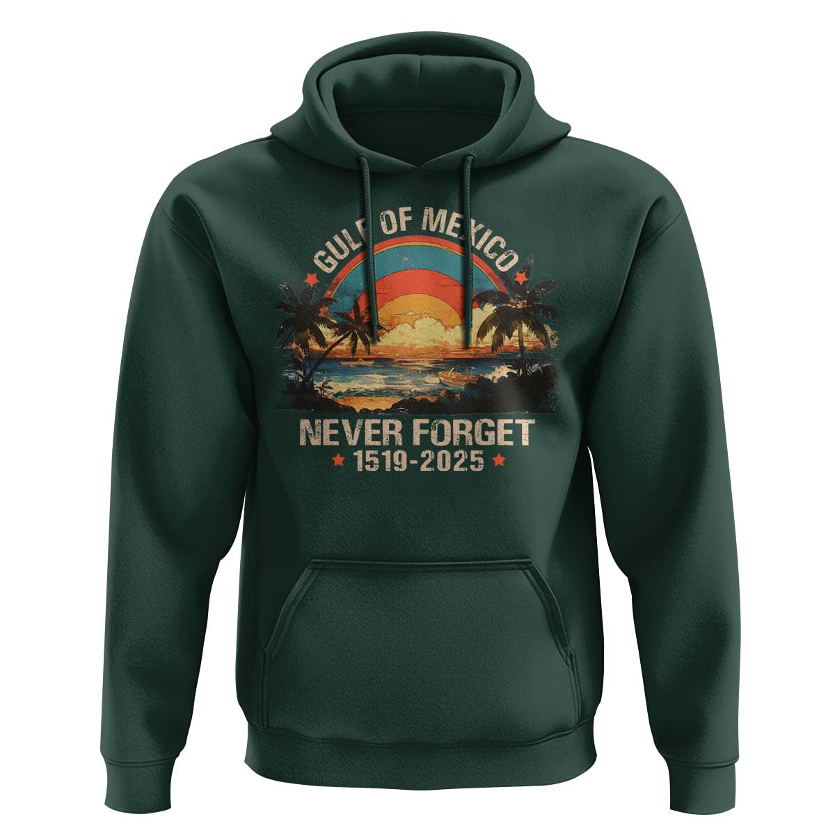 Gulf Of Mexico Hoodie Never Forget 1915 - 2025 Coast Texas Alabama Mississippi Florida Beach