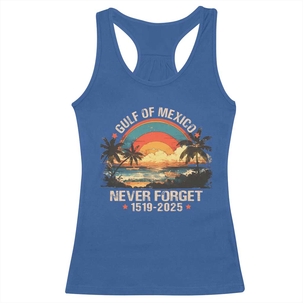Gulf Of Mexico Racerback Tank Top Never Forget 1915 - 2025 Coast Texas Alabama Mississippi Florida Beach
