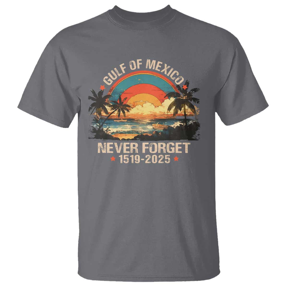 Gulf Of Mexico T Shirt Never Forget 1915 - 2025 Coast Texas Alabama Mississippi Florida Beach