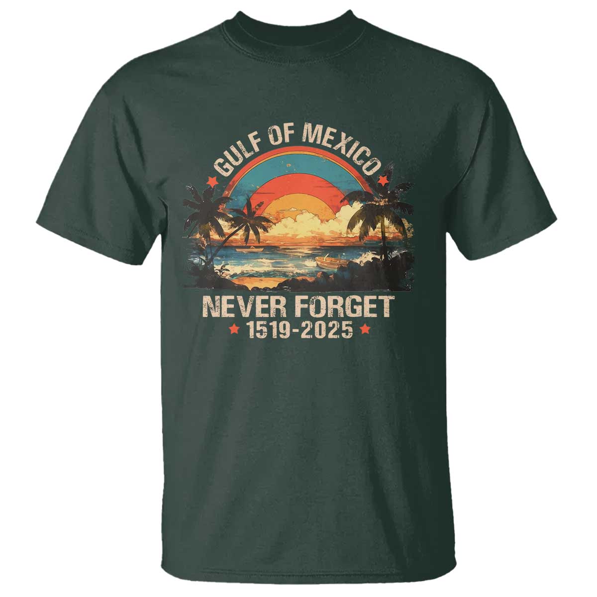 Gulf Of Mexico T Shirt Never Forget 1915 - 2025 Coast Texas Alabama Mississippi Florida Beach