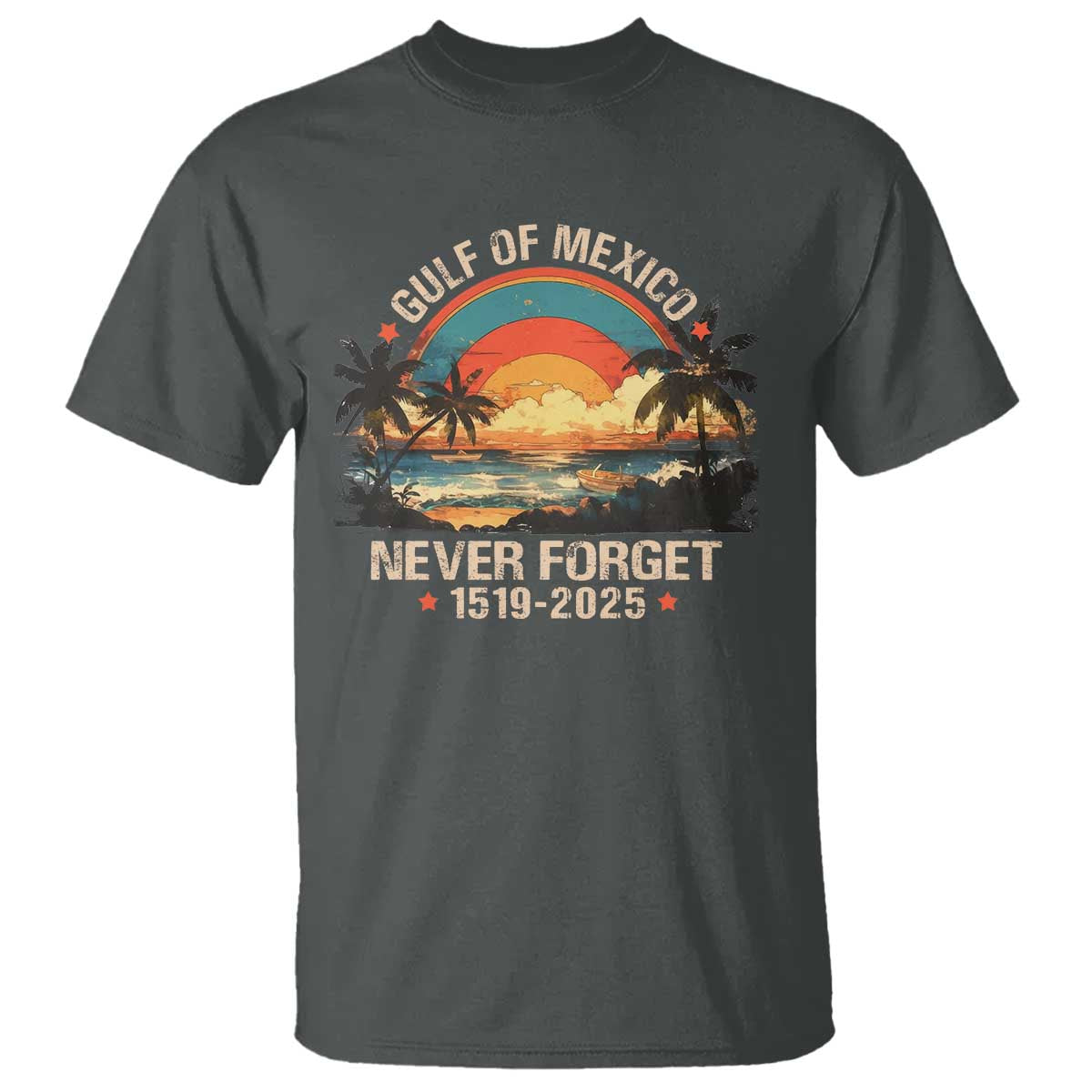 Gulf Of Mexico T Shirt Never Forget 1915 - 2025 Coast Texas Alabama Mississippi Florida Beach