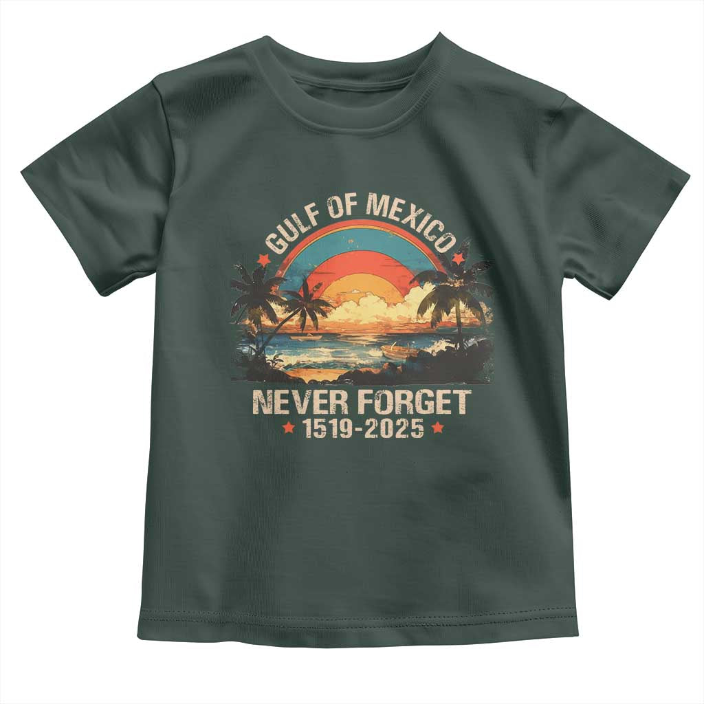 Gulf Of Mexico Toddler T Shirt Never Forget 1915 - 2025 Coast Texas Alabama Mississippi Florida Beach
