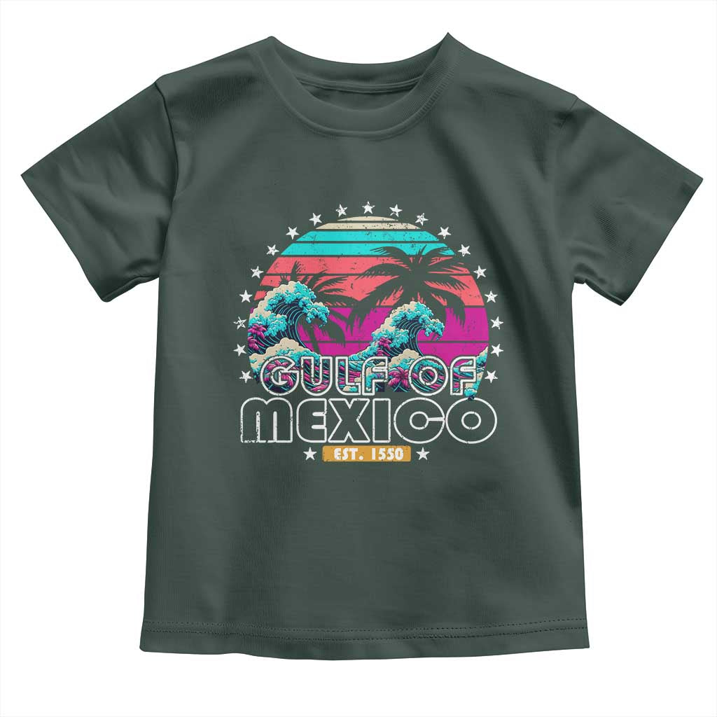 Gulf Of Mexico Toddler T Shirt Est. 1550 Retro Summer Vibes