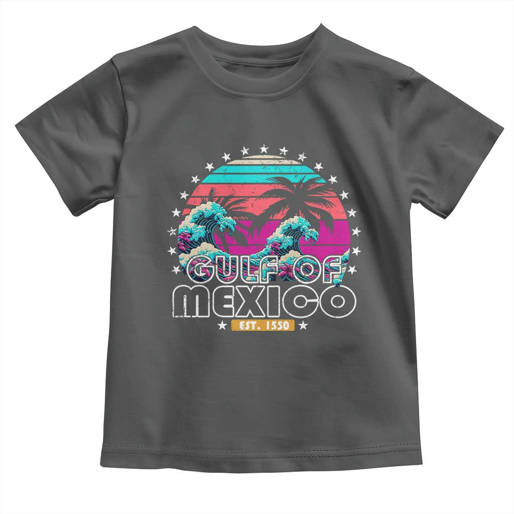 Gulf Of Mexico Toddler T Shirt Est. 1550 Retro Summer Vibes