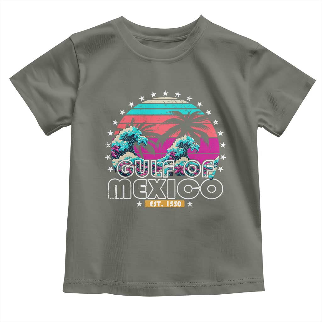 Gulf Of Mexico Toddler T Shirt Est. 1550 Retro Summer Vibes