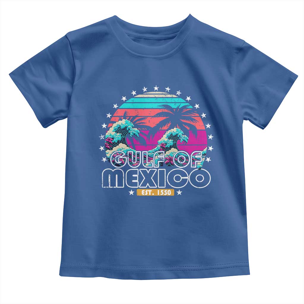 Gulf Of Mexico Toddler T Shirt Est. 1550 Retro Summer Vibes