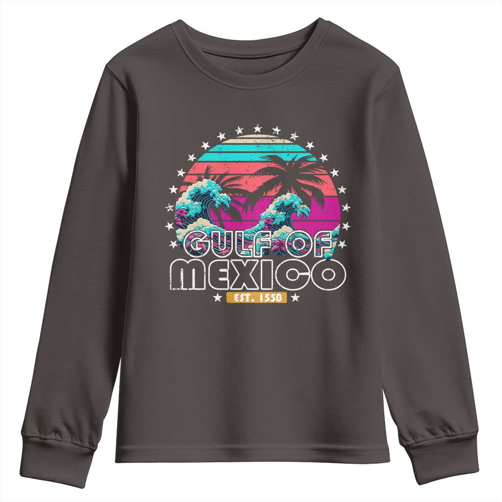 Gulf Of Mexico Youth Sweatshirt Est. 1550 Retro Summer Vibes