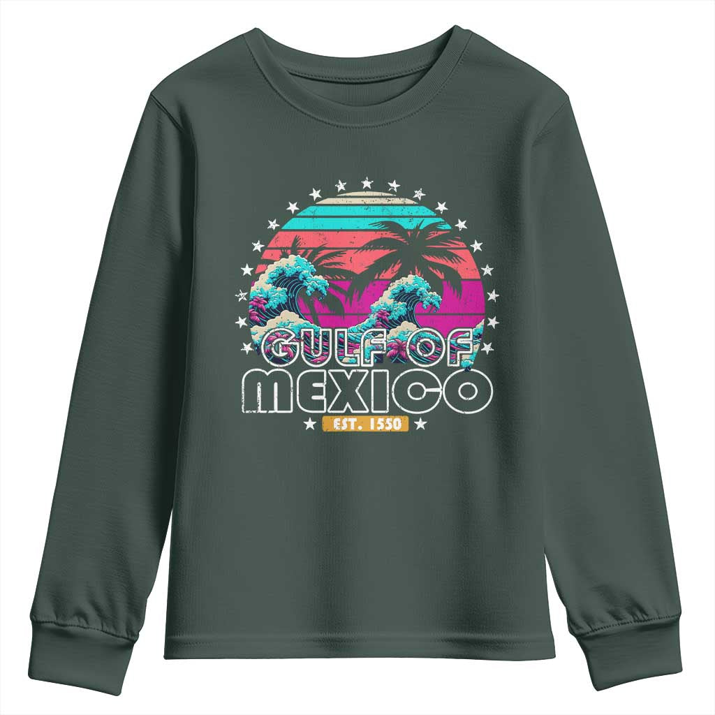 Gulf Of Mexico Youth Sweatshirt Est. 1550 Retro Summer Vibes
