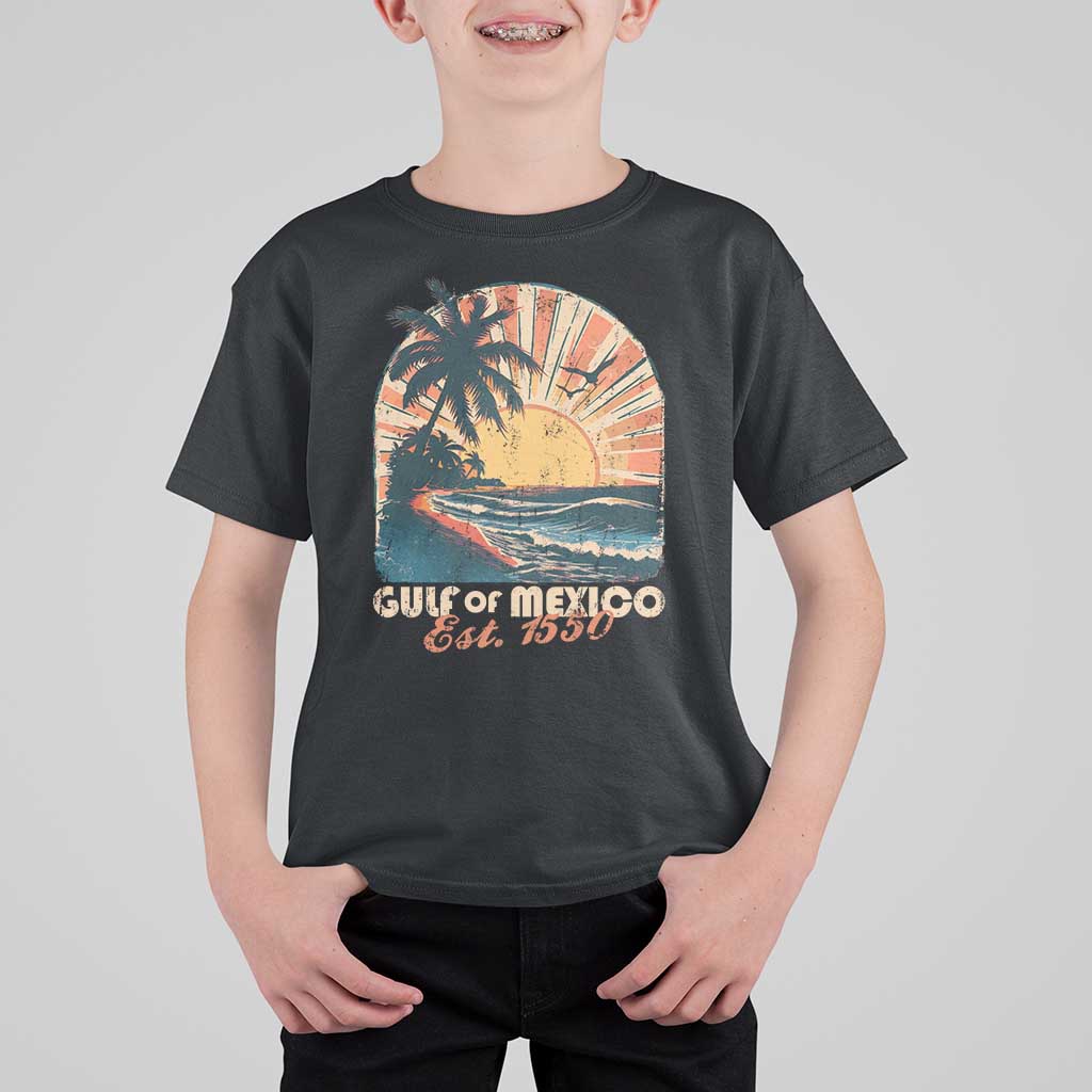 Gulf Of Mexico T Shirt For Kid Est. 1550 Sunny Vibes