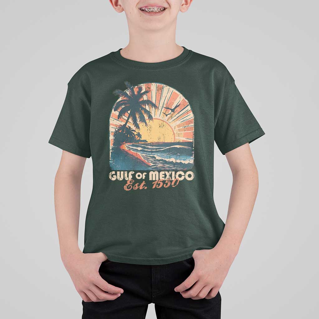 Gulf Of Mexico T Shirt For Kid Est. 1550 Sunny Vibes