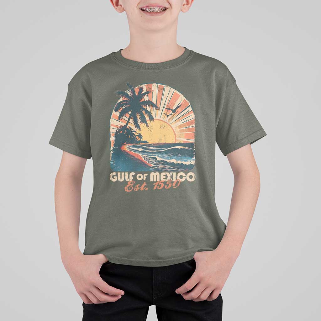 Gulf Of Mexico T Shirt For Kid Est. 1550 Sunny Vibes
