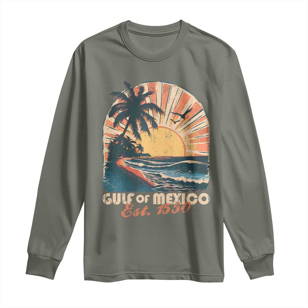Gulf Of Mexico Long Sleeve Shirt Est. 1550 Sunny Vibes
