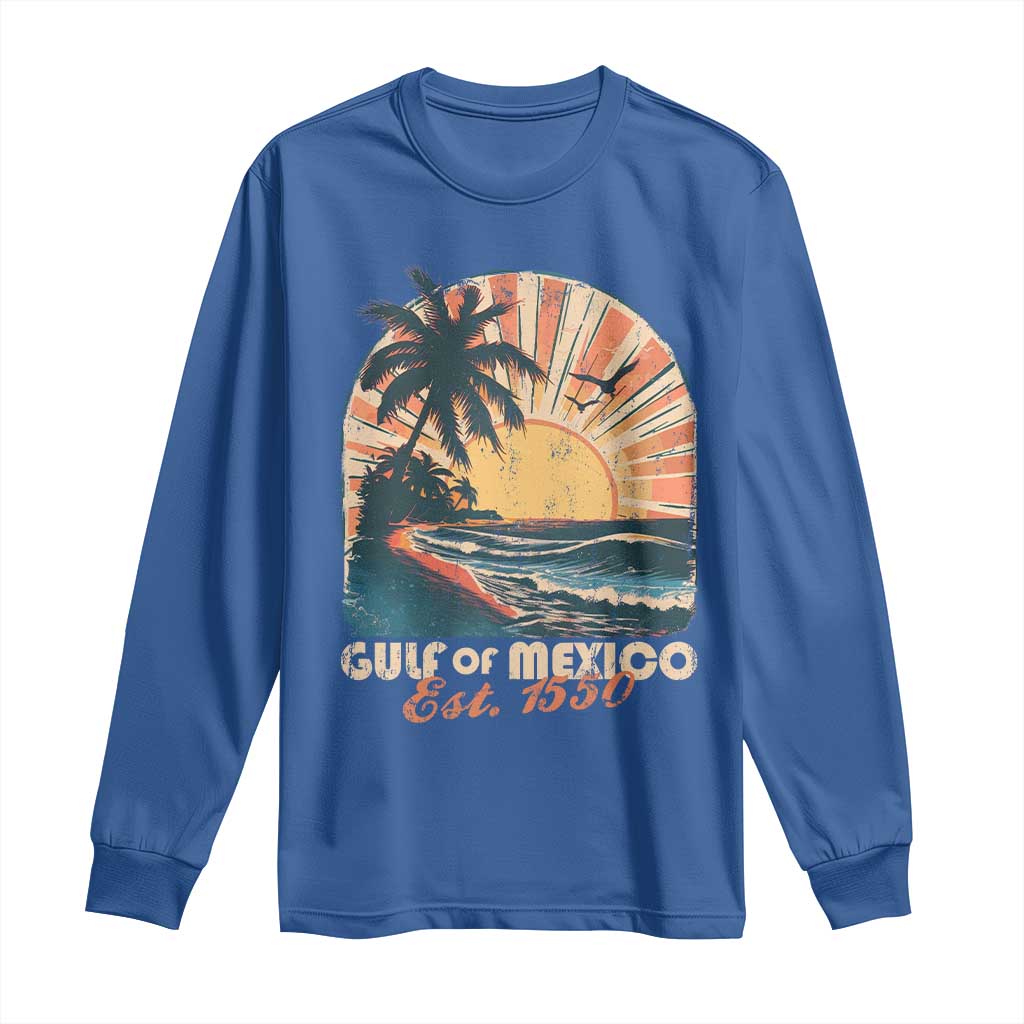 Gulf Of Mexico Long Sleeve Shirt Est. 1550 Sunny Vibes