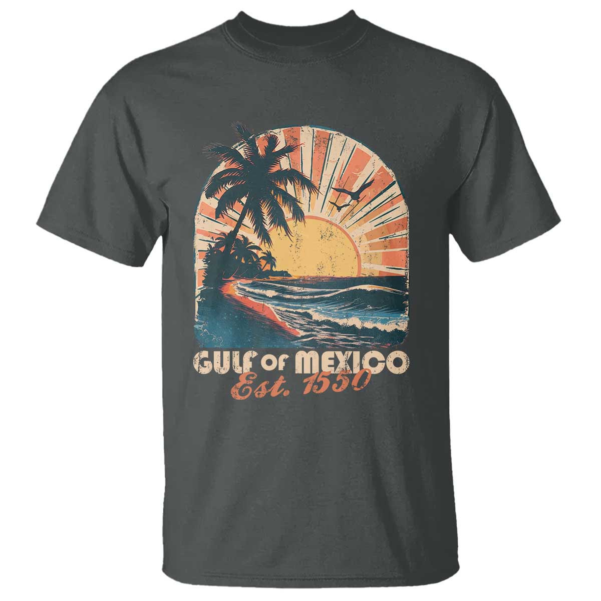 Gulf Of Mexico T Shirt Est. 1550 Sunny Vibes