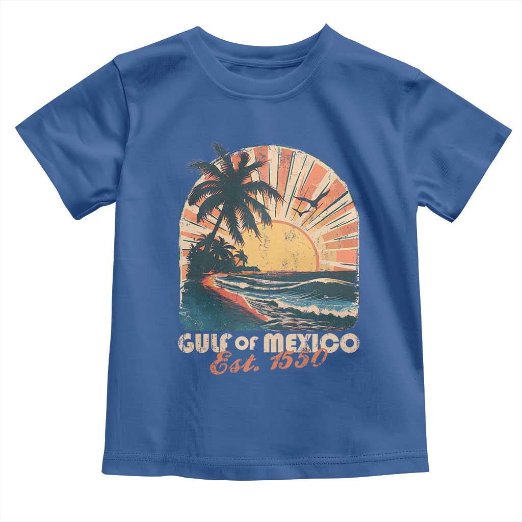 Gulf Of Mexico Toddler T Shirt Est. 1550 Sunny Vibes