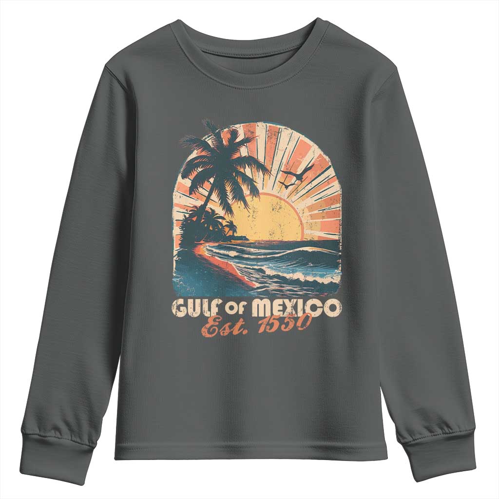 Gulf Of Mexico Youth Sweatshirt Est. 1550 Sunny Vibes