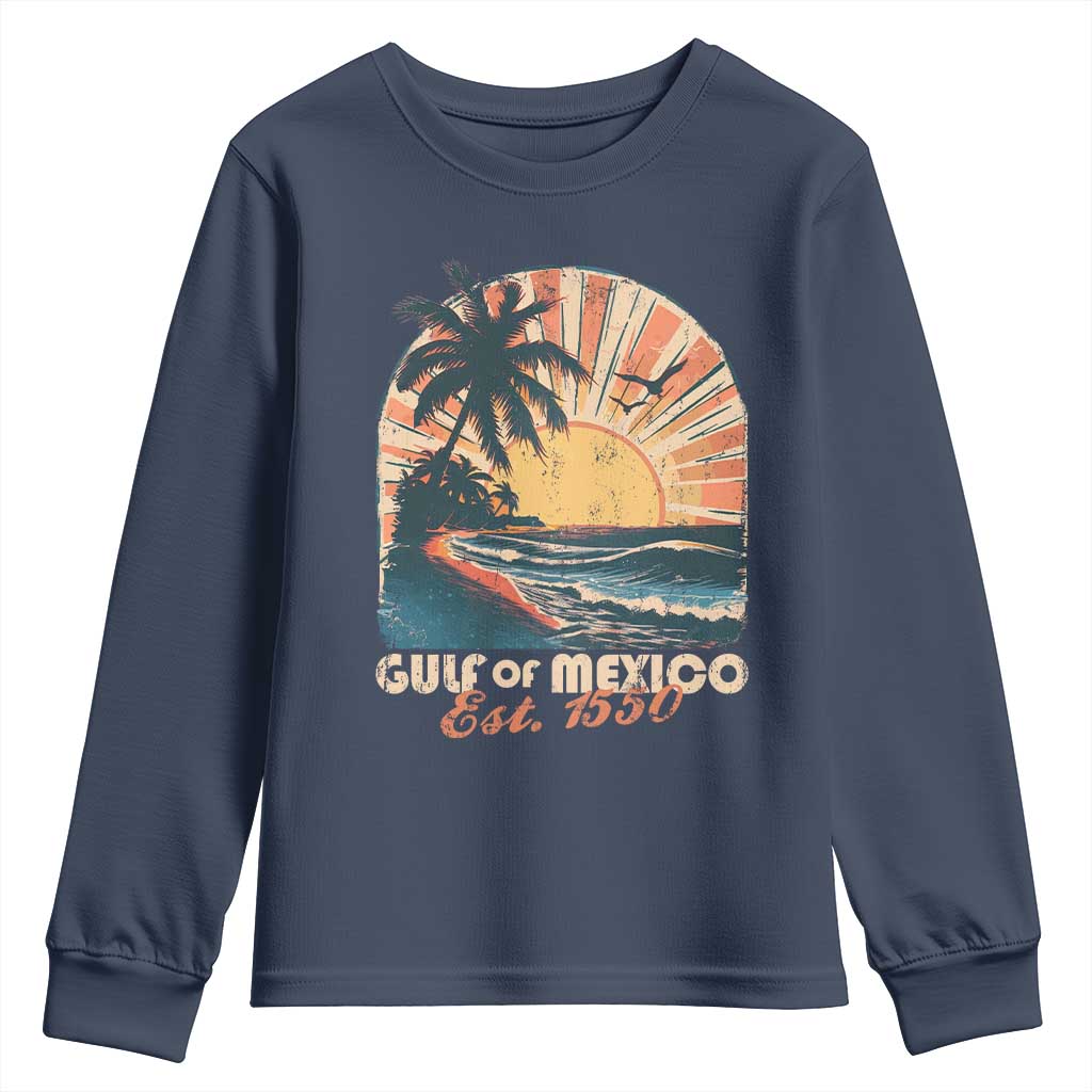 Gulf Of Mexico Youth Sweatshirt Est. 1550 Sunny Vibes