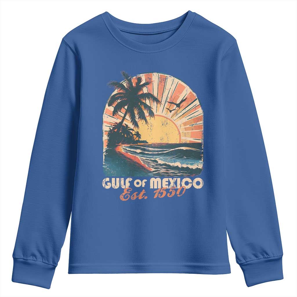 Gulf Of Mexico Youth Sweatshirt Est. 1550 Sunny Vibes