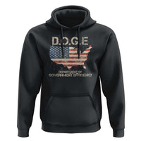 D.O.G.E. DOGE Department of Government Efficiency Hoodie American Flag US Map