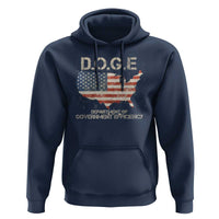 D.O.G.E. DOGE Department of Government Efficiency Hoodie American Flag US Map