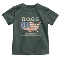 D.O.G.E. DOGE Department of Government Efficiency Toddler T Shirt American Flag US Map