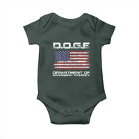 DOGE Department of Government Efficiency US Flag Baby Onesie