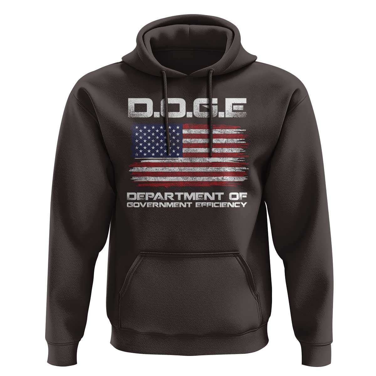 DOGE Department of Government Efficiency US Flag Hoodie