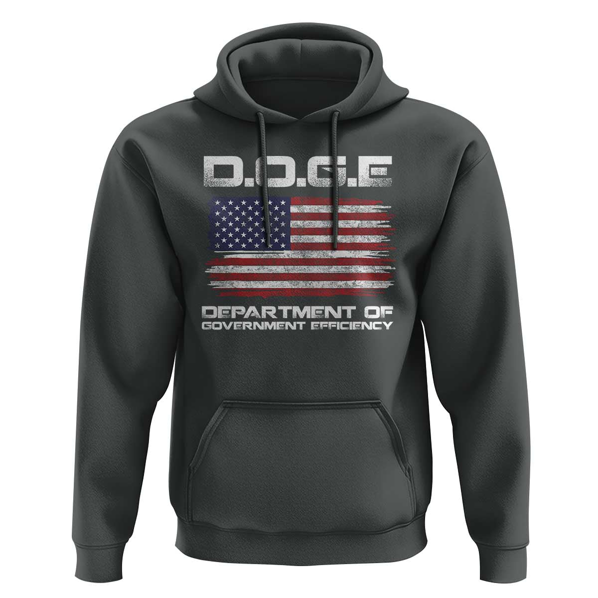 DOGE Department of Government Efficiency US Flag Hoodie