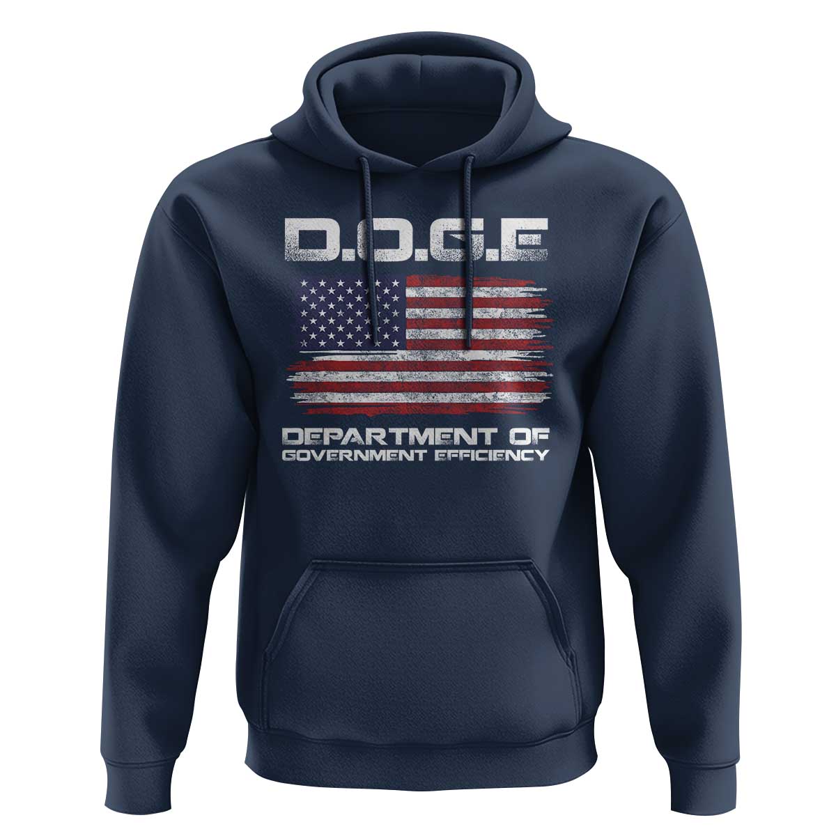 DOGE Department of Government Efficiency US Flag Hoodie