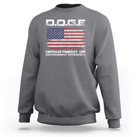 DOGE Department of Government Efficiency US Flag Sweatshirt