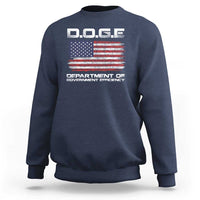 DOGE Department of Government Efficiency US Flag Sweatshirt