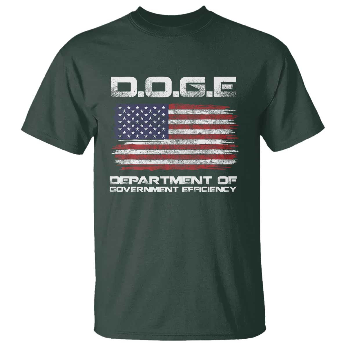 DOGE Department of Government Efficiency US Flag T Shirt
