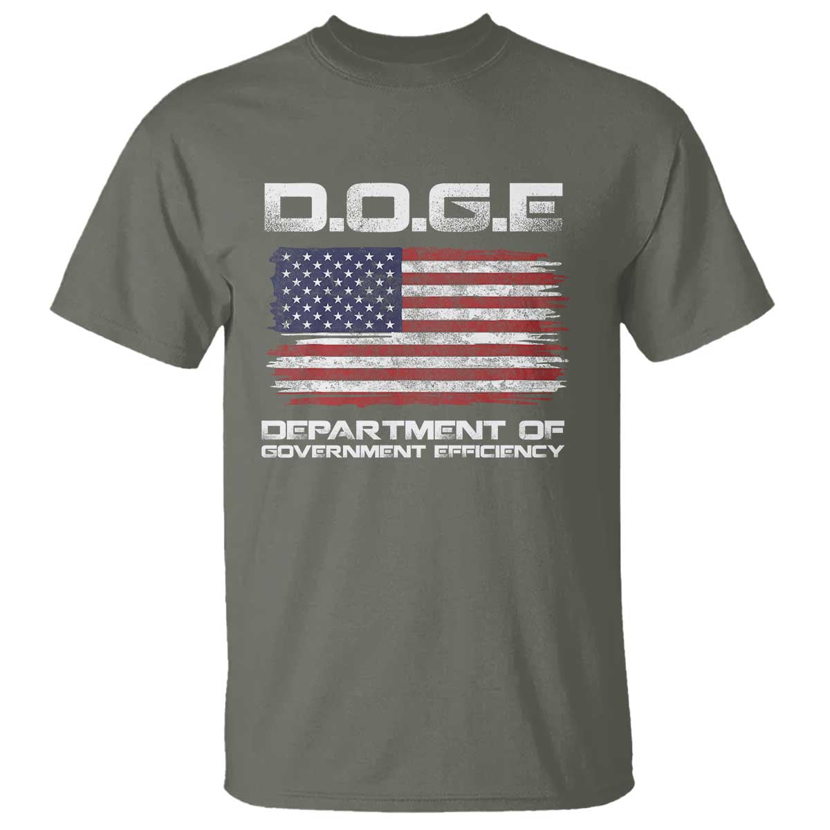 DOGE Department of Government Efficiency US Flag T Shirt