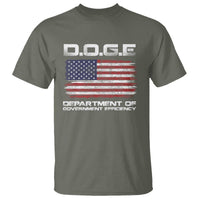 DOGE Department of Government Efficiency US Flag T Shirt