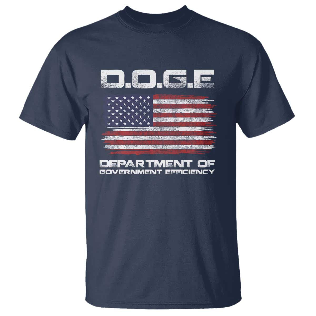 DOGE Department of Government Efficiency US Flag T Shirt