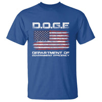 DOGE Department of Government Efficiency US Flag T Shirt