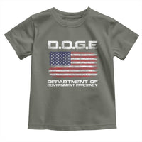 DOGE Department of Government Efficiency US Flag Toddler T Shirt