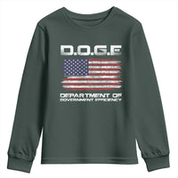 DOGE Department of Government Efficiency US Flag Youth Sweatshirt