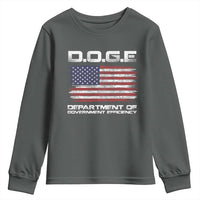 DOGE Department of Government Efficiency US Flag Youth Sweatshirt
