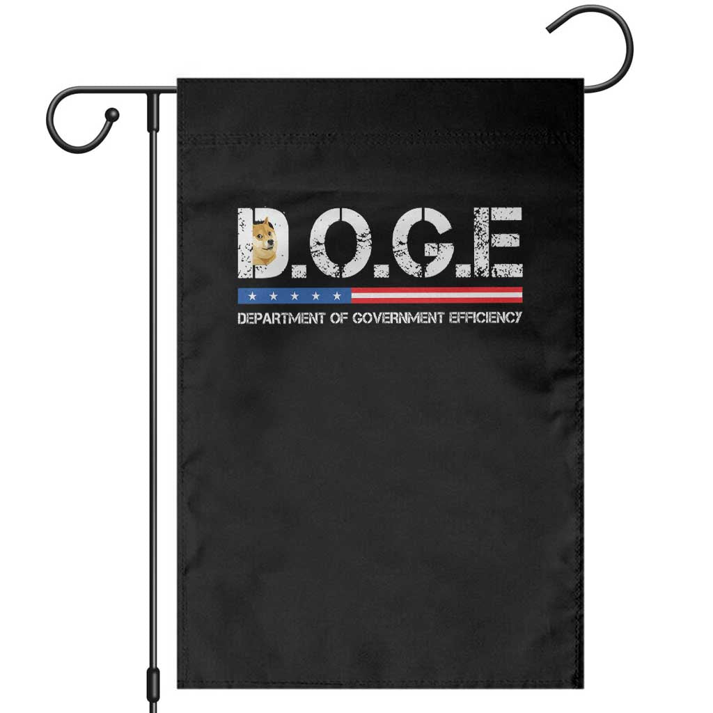 DOGE Department of Government Efficiency Garden Flag - Wonder Print Shop