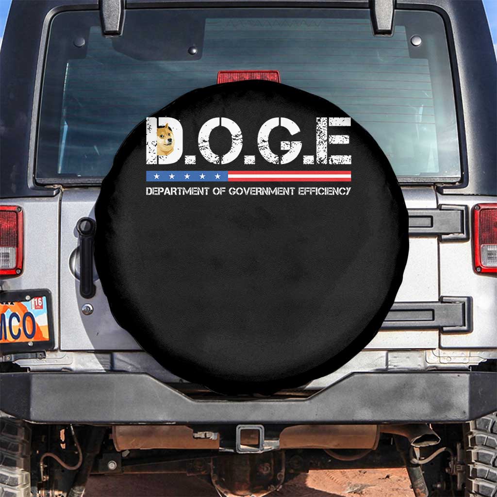 DOGE Department of Government Efficiency Spare Tire Cover - Wonder Print Shop